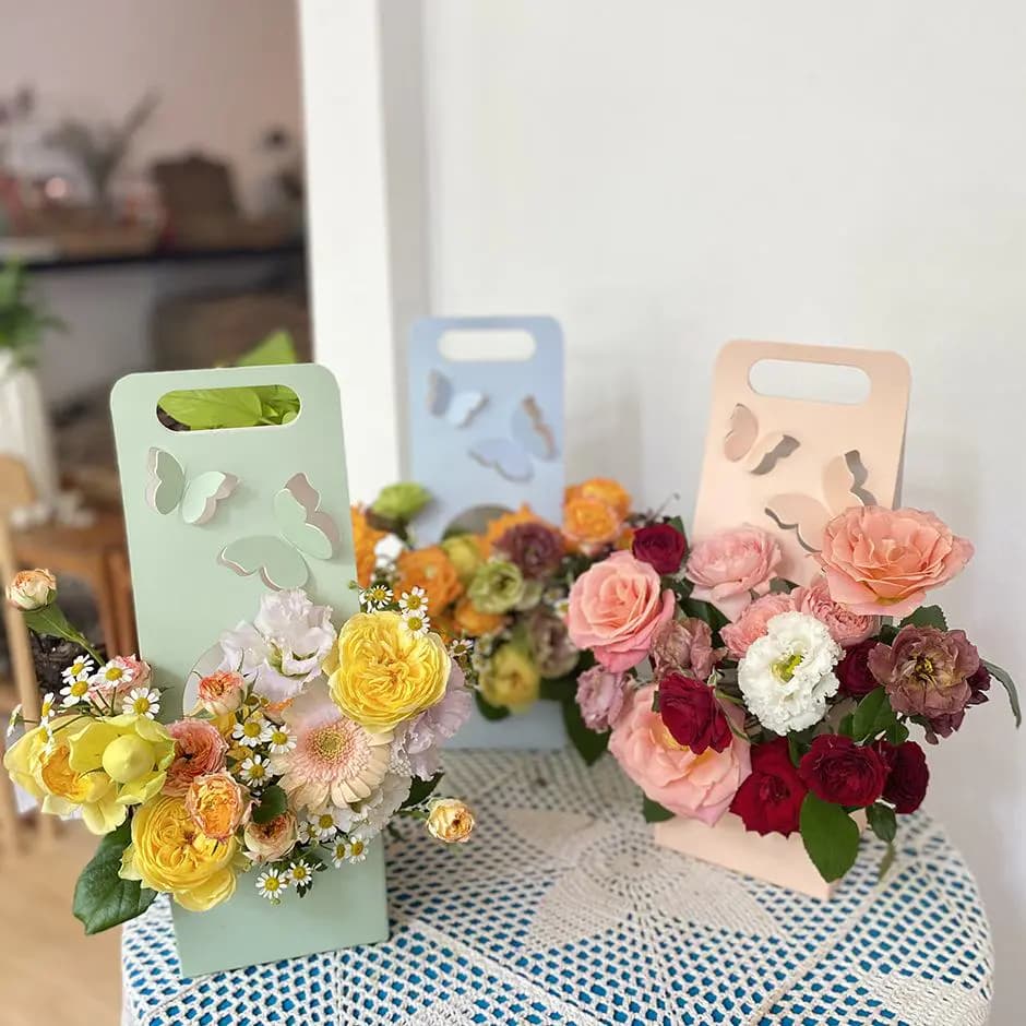 Túi Cắm Hoa Bướm Size Nhỏ Cao Cấp (Set 10 Cái)