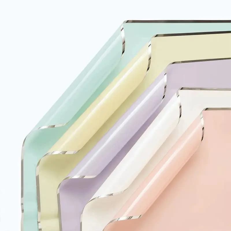 Giấy Kiếng Màu Viền Bạc Cao Cấp