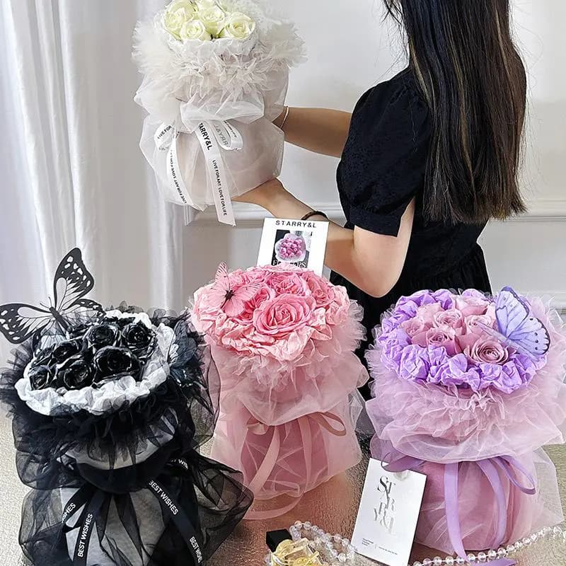 Voan Bèo Nhún May Sẵn Cao Cấp (Set 5 Cái)