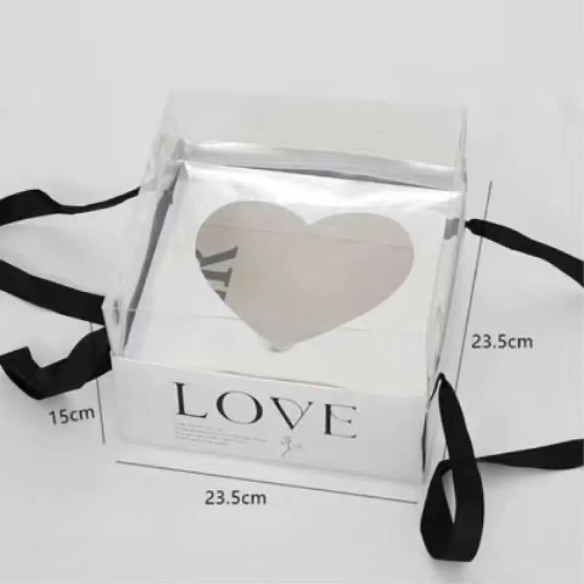 Hộp Tim Bạc Chữ Love Cao Cấp (Set 2 Cái)