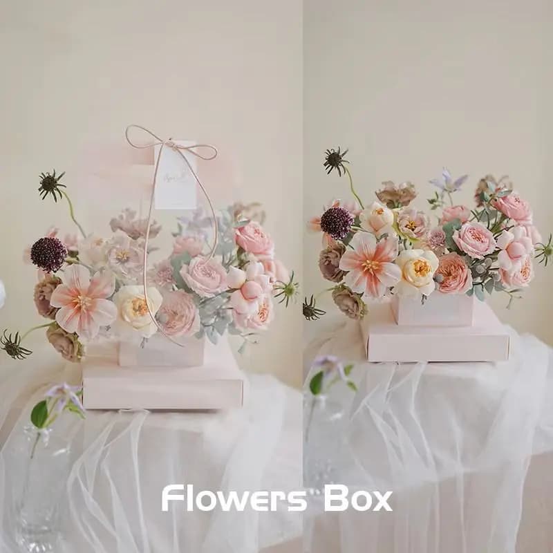 Túi Cắm Hoa Mika Đế Vuông Cao Cấp (Set 10 Cái)