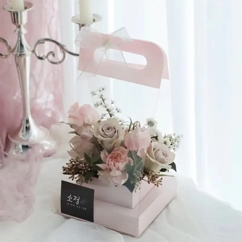 Túi Cắm Hoa Mika Đế Vuông Cao Cấp (Set 10 Cái)