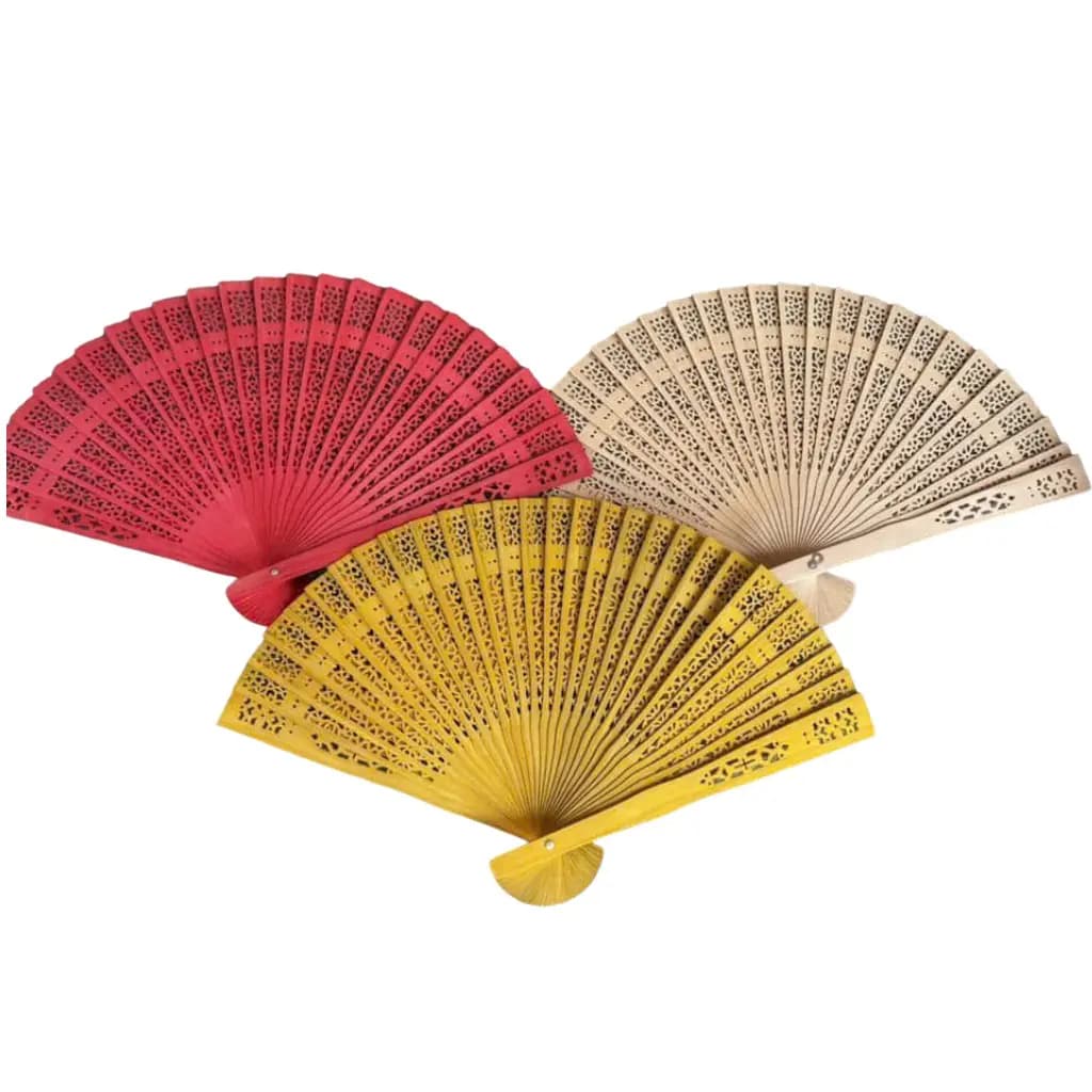 Quạt Gỗ Trang Trí (set 10c)