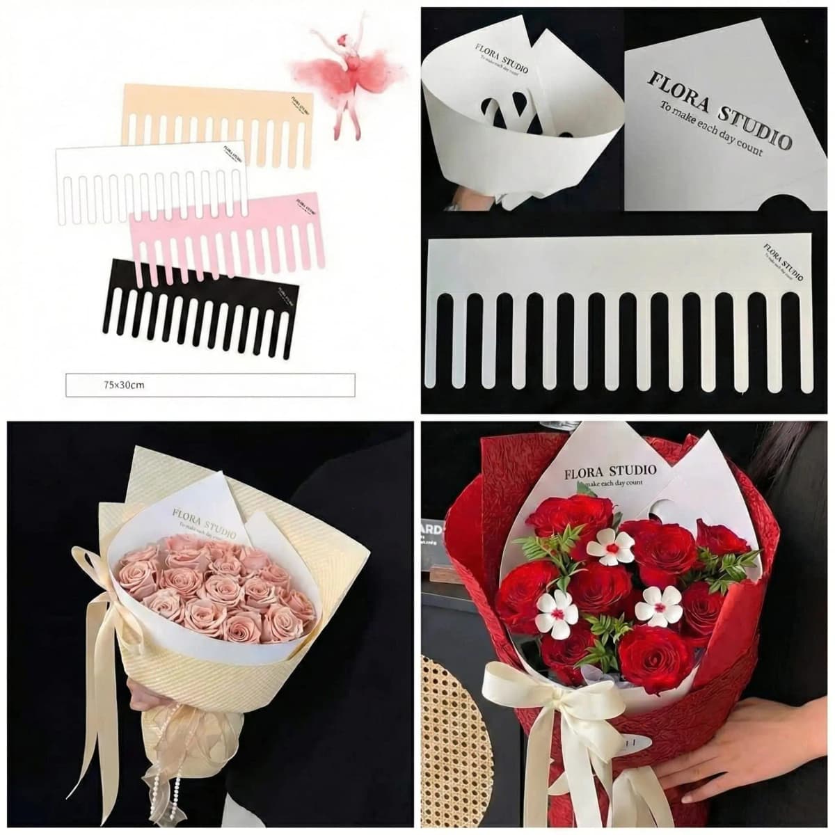 Cốt Răng Lược Flora Studio(Tập 5 tờ)