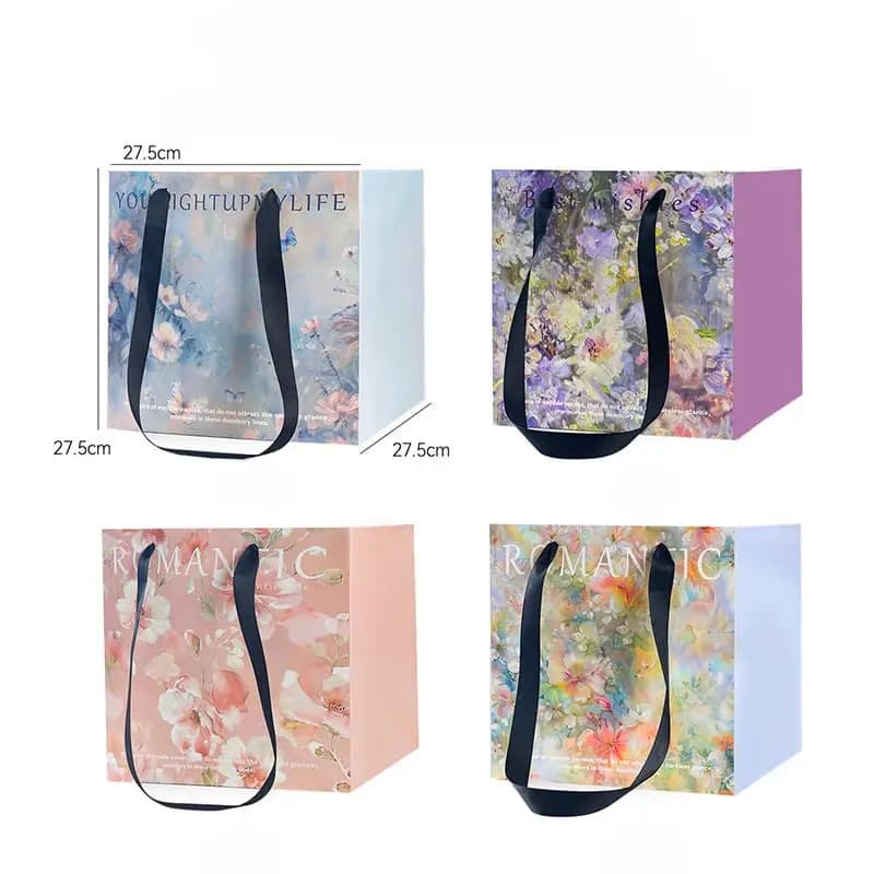 Túi Vuông Giấy Nghệ Thuật(set 10cái)