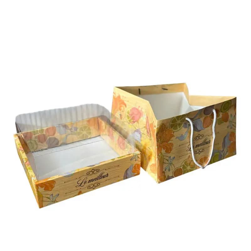 Hộp Đựng Trái Cây Họa Tiết Lemei Mới