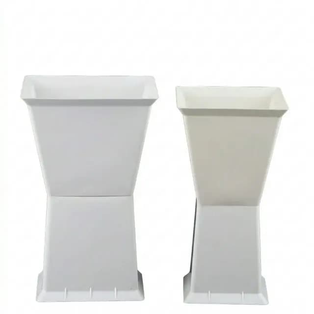 Cốt Khối Trụ Vuông 2 Đầu Màu Trắng