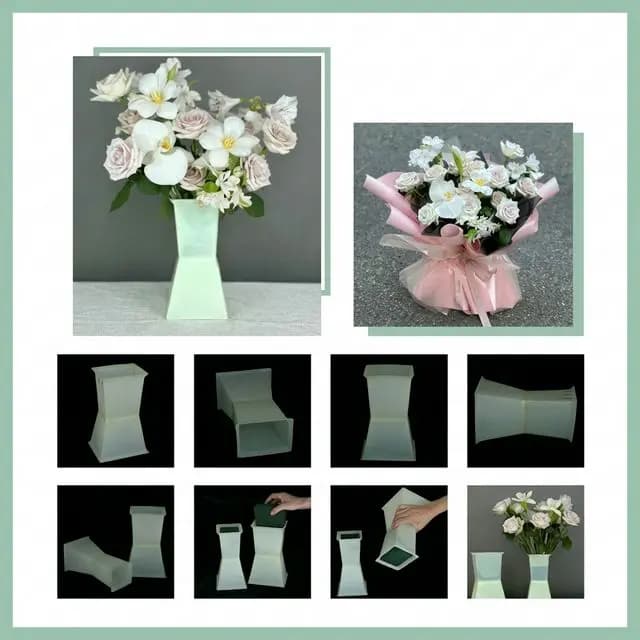 Cốt Khối Trụ Vuông 2 Đầu Màu Trắng