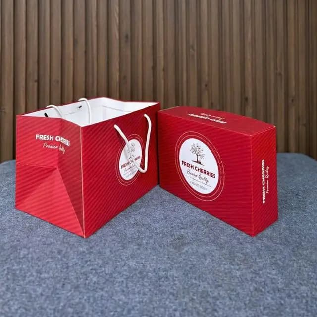 Hộp Đựng Chery Đỏ (Set 5 hộp)