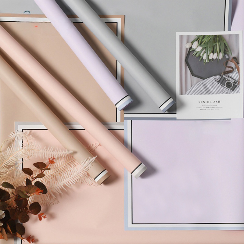 Giấy 2 Mặt Họa Tiết Viền Màu Cao Cấp