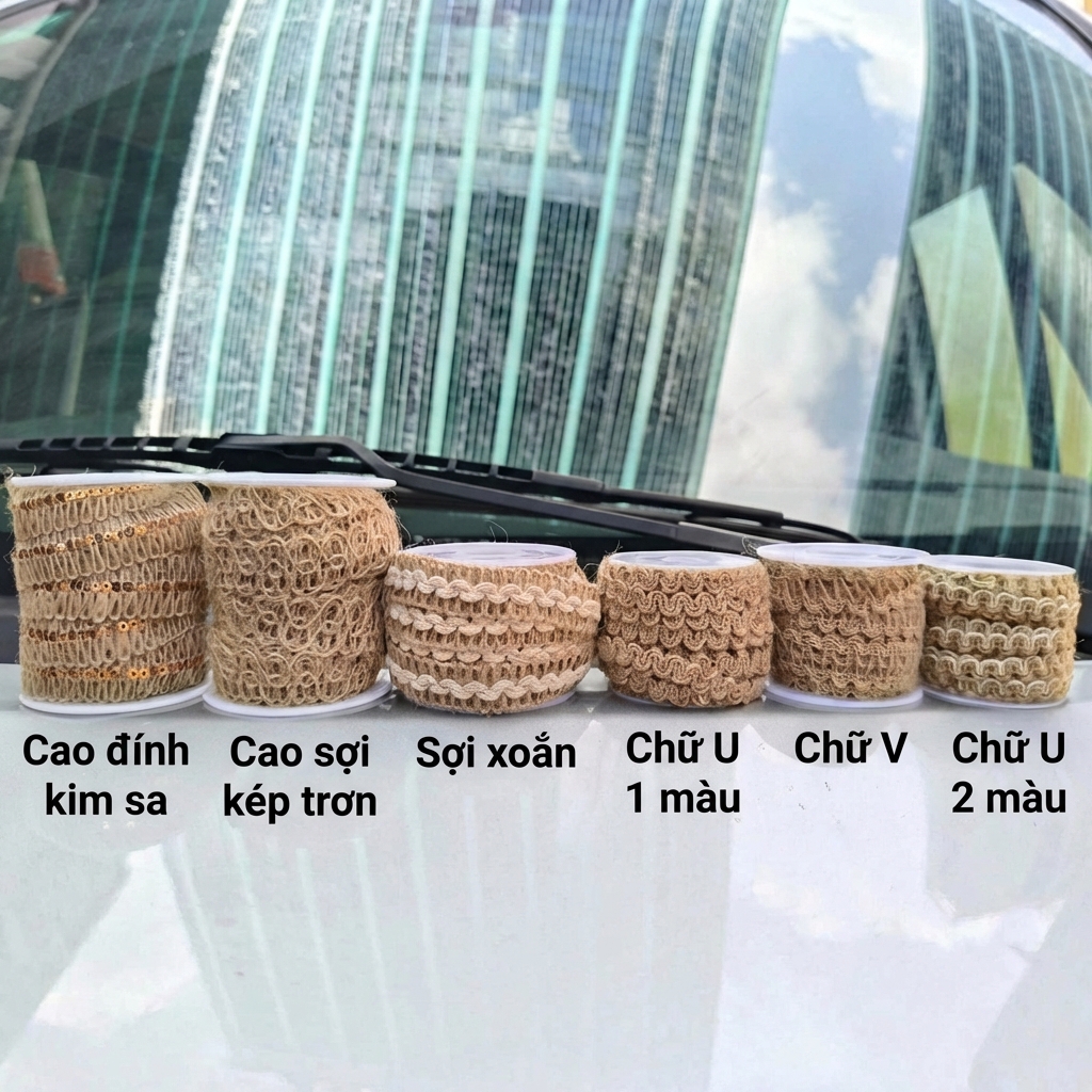 Ruy Băng Dây Thừng Trang Trí Giỏ Quả